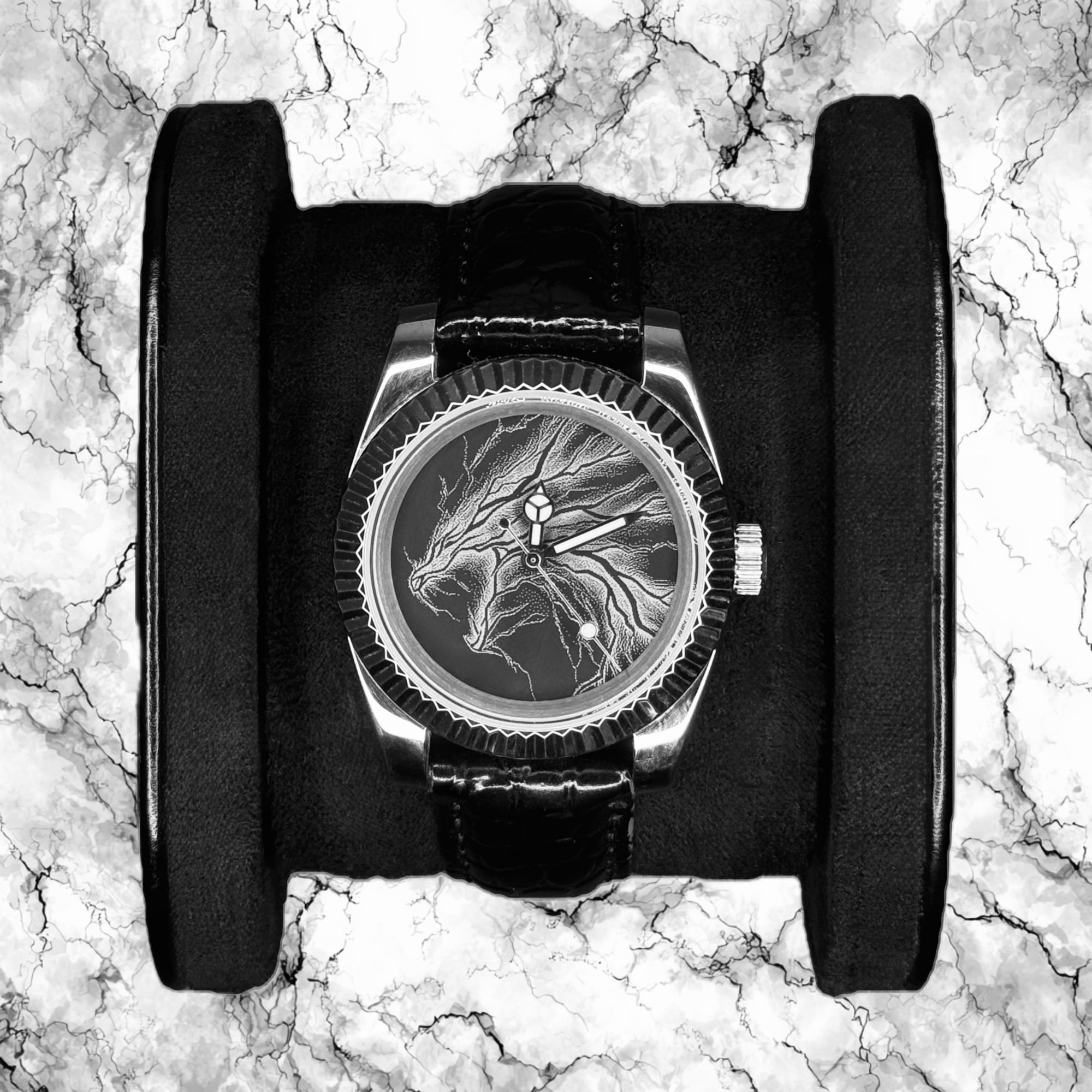 The Stormwrought · Matte Black · Leather