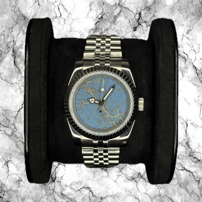 The Storm of Life - Sparkling Light Blue/Yellow